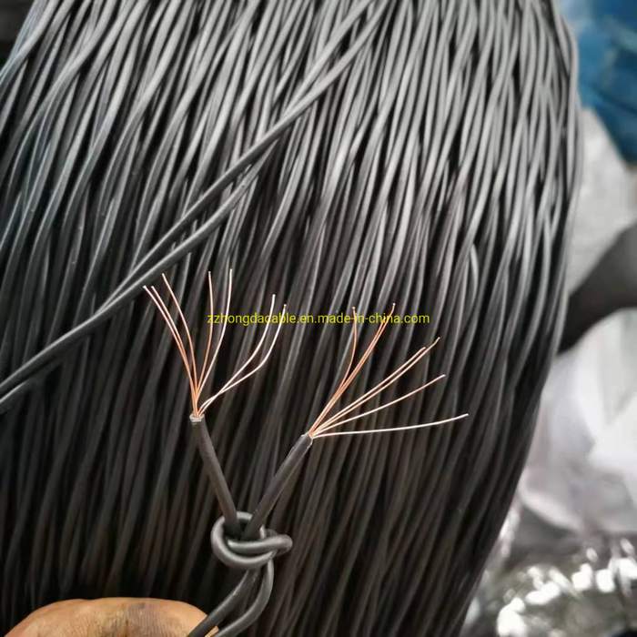 Covered Copper Nylon Jacket Field Telephone Cable Double Wire Twisted