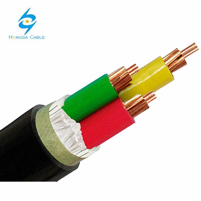  Métro de PVC résistant au feu de cuivre et le fil de câble électrique industriel 3 X 25mm2