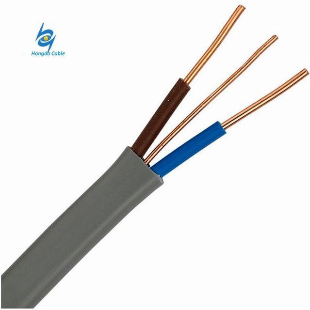 Flat Cable, Building Wire Twin and Earth PVC Electrical Wire Cable