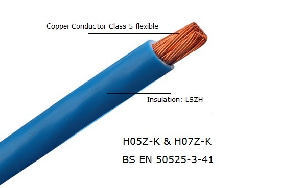 
                                 PVC di rame del cavo di memoria di H07V-K singolo per colore rosso dell'installazione 2.5mm2                            