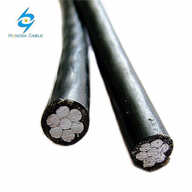  La sobrecarga de tensión baja ABC Cable de aluminio de 2 núcleos de 10 mm2, Cable de alimentación de PVC