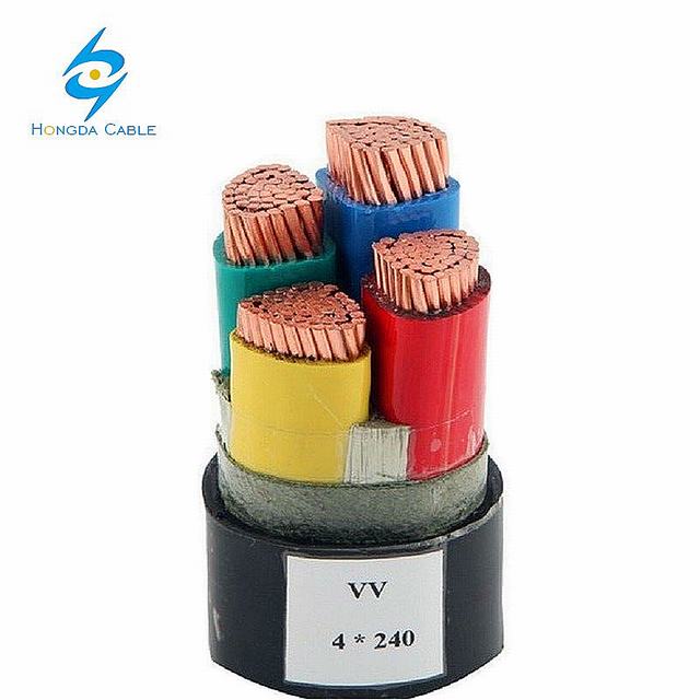  Câble d'alimentation basse tension de la liste des prix câble isolé en polyéthylène réticulé 90c 4CX50mm2
