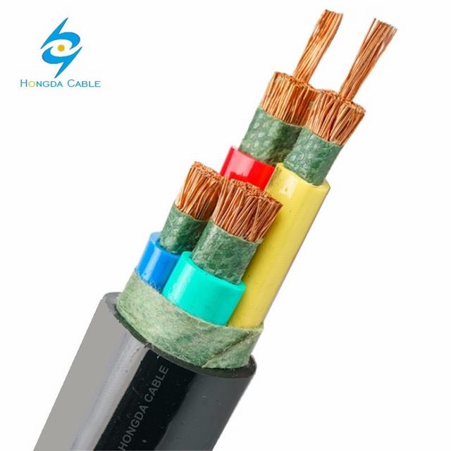  Isolés de PVC et gaine de câble câble d'alimentation vct (4 core)