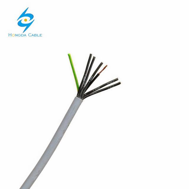 
                                 Aislamiento de PVC forrado Cable multifilar flexible de control 7X1 5                            