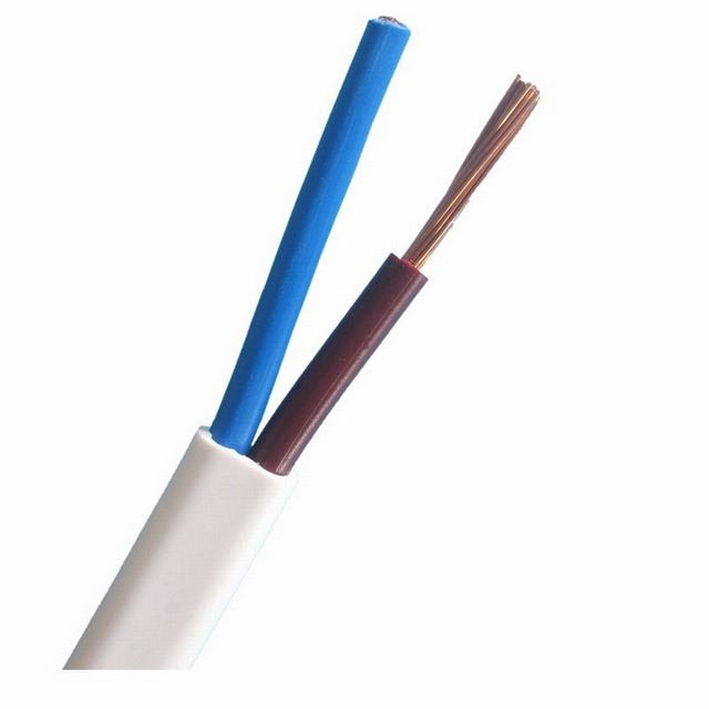  Norme RoHS isolés de PVC et gaine H07VVH2-F 2g 0,75 mm2 1.0mm2 câble souple plat en cuivre