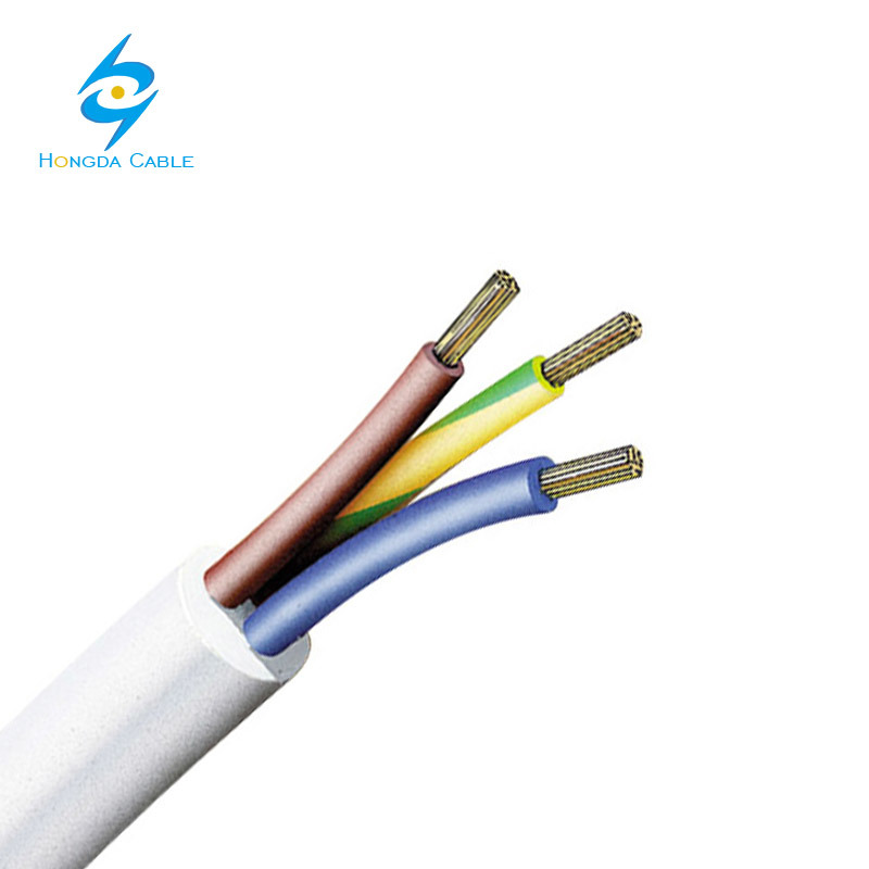 
                                 Rvv 3 núcleos de 2,5 mm Cable de cobre flexible Sjoow cable AWG de aislamiento de PVC Revestimiento de PVC                            
