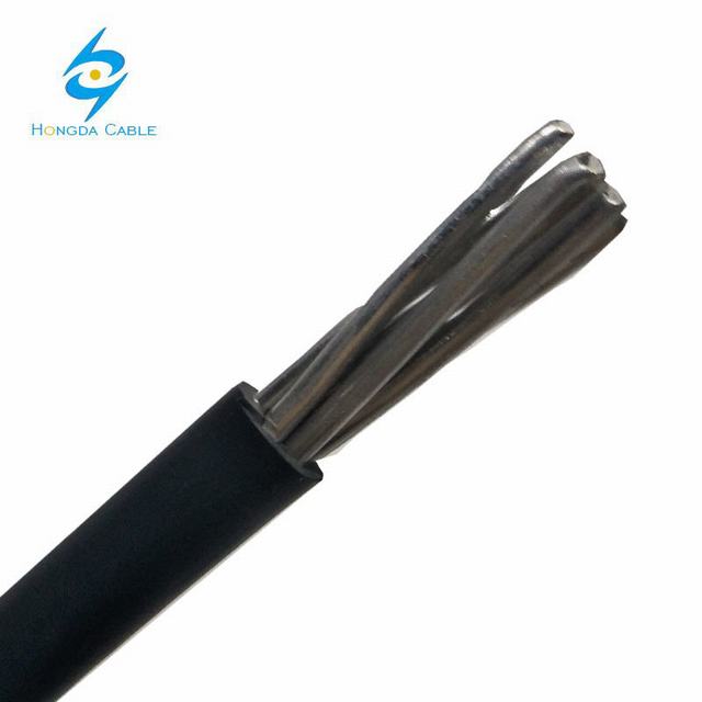  Câble d'aluminium simple coeur de 25mm2 Câble isolés en polyéthylène réticulé Areal Bundle
