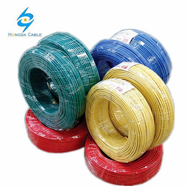Solid & Stranded Copper Conductor PVC Insulated Ggreen Yellow Ground Wire