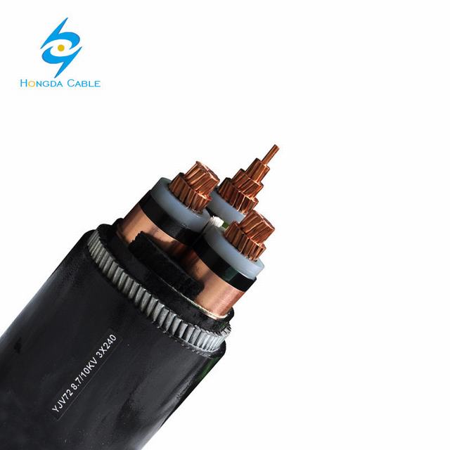 Steel Wire Armored 3 Core Copper XLPE Insulated Cable