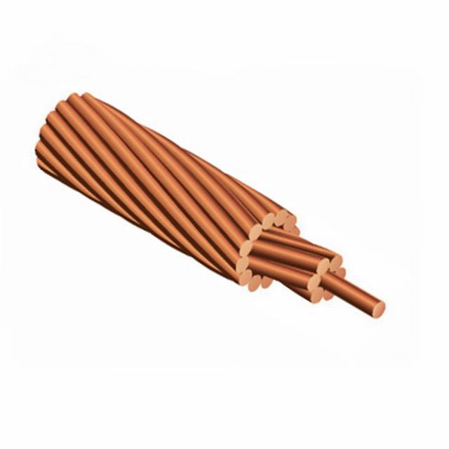  La sobrecarga de conductores desnudos de cobre trenzado El cable de alimentación