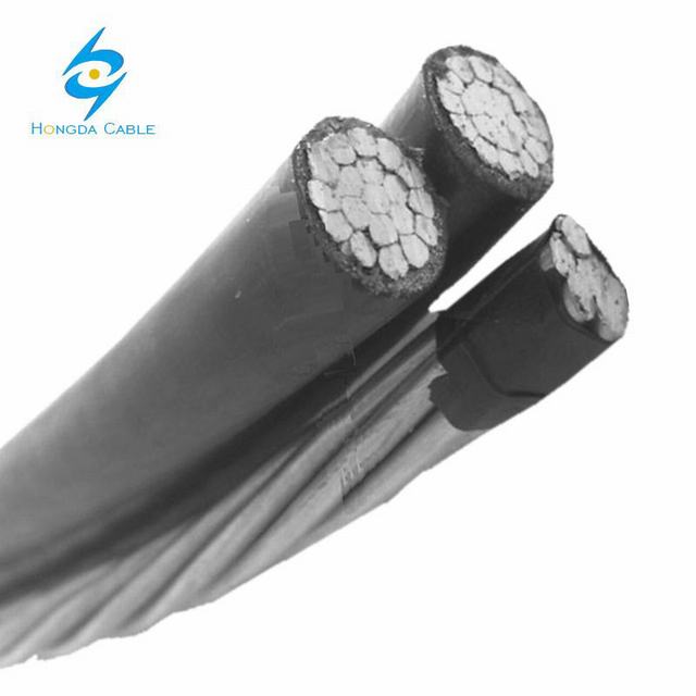 Triplex Service Drop Cable 2*2+1*2 AWG PE Insulated Cable
