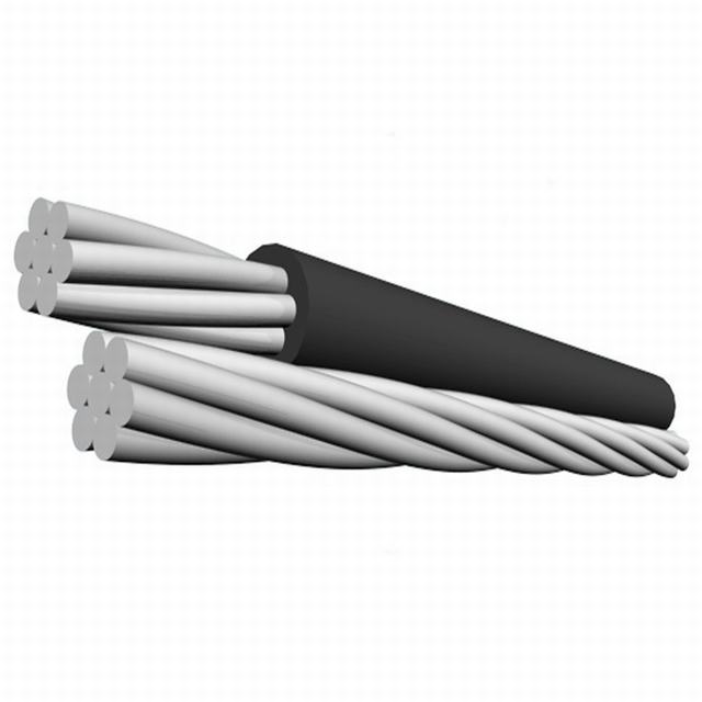 XLPE Insulation Aluminio AAC Aero Duplex 6 AWG Wire Aerial Cable