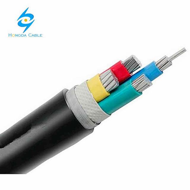 
                                 Yjlv Yjlv22 Câble d'alimentation électrique de haute qualité alu 4x150mm2 de l'aluminium                            