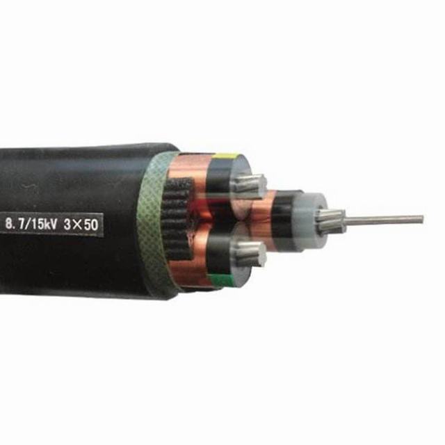 15kv Aluminum Conductor XLPE Insulation 3 Core Power Cable 50mm2