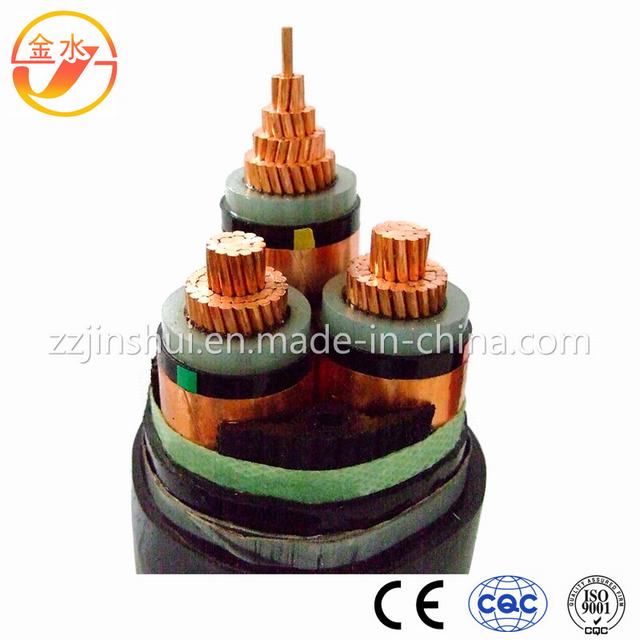  3.6 / 6 KV 21 / 35 Kv câble Cu/XLPE/sta/PVC Câble blindé de bandes en acier la norme DIN VDE 0276