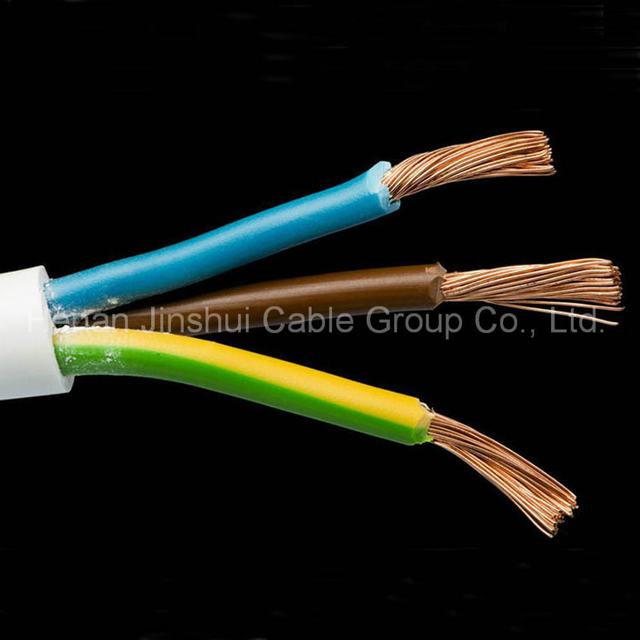  3 основных гибкий ПВХ оболочки кабеля медный провод