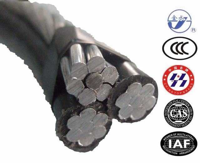  Aluminiumleiter-Stahl verstärkt mit XLPE/PE ABC-Kabel