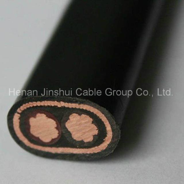 Copper Conductor 2 Core Flat Concentric Cable 16mm2