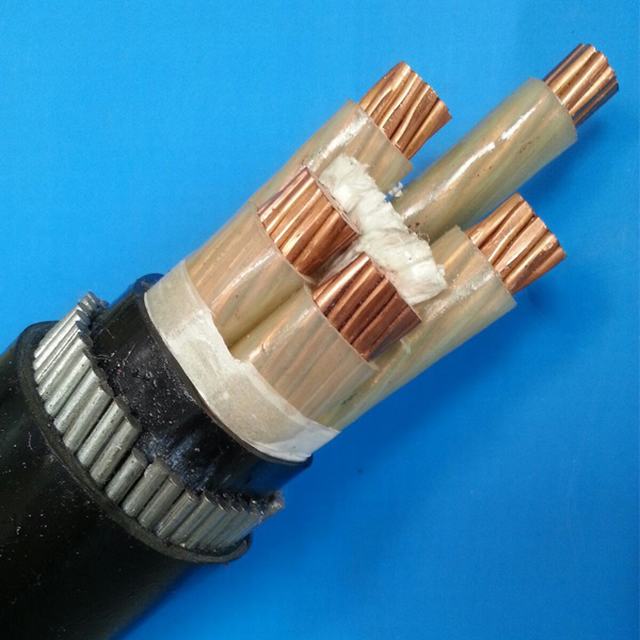 Low Voltage Power Cable XLPE Insulation Lead Sheath 2X4+1X4 mm2