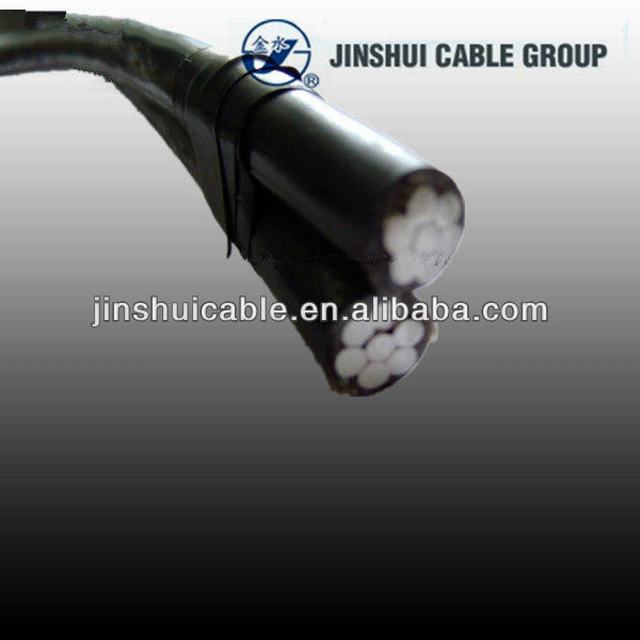  Isolation en polyéthylène réticulé Duplex câble câble de descente service ABC 16mm2 25mm2 35mm2 50mm2 70mm2 95mm2 120 mm2