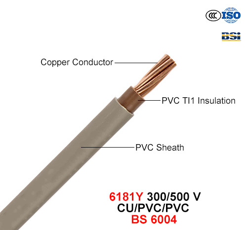 6181y, Electric Wire, 300/500 V, Flexible Cu/Lszh/Lszh (BS EN 50525-3-11)