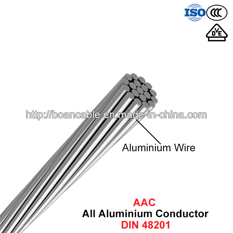 AAC Conductor, todos los conductores de aluminio (DIN 48201)