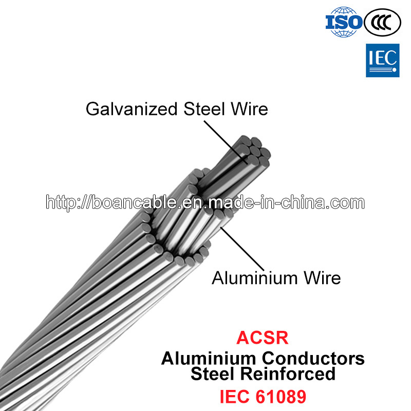  ACSR, los conductores de aluminio reforzado de acero (IEC 61089)