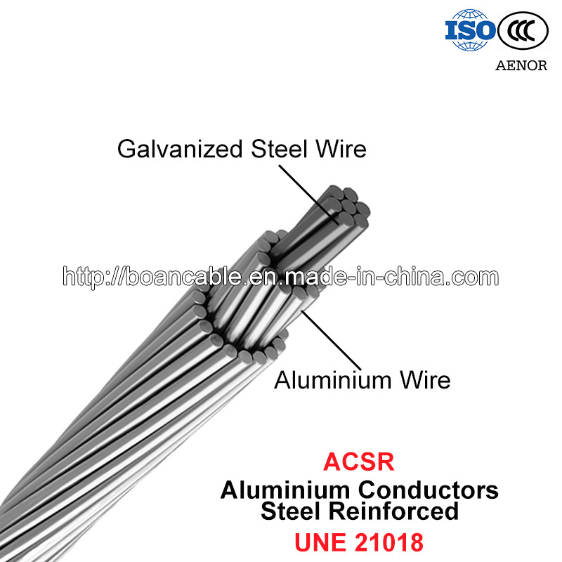  ACSR, conductor, los conductores de aluminio reforzado de acero (UNE 21018)