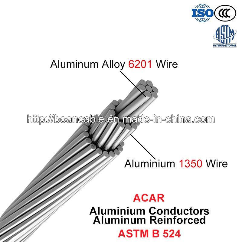  Acar, conductor de Aluminio El aluminio reforzado (ASTM B 524)