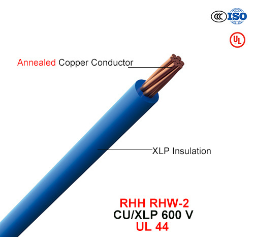  RHH/RHW-2, le fil de bâtiment, 600 V, Cu/XLP (UL 44)