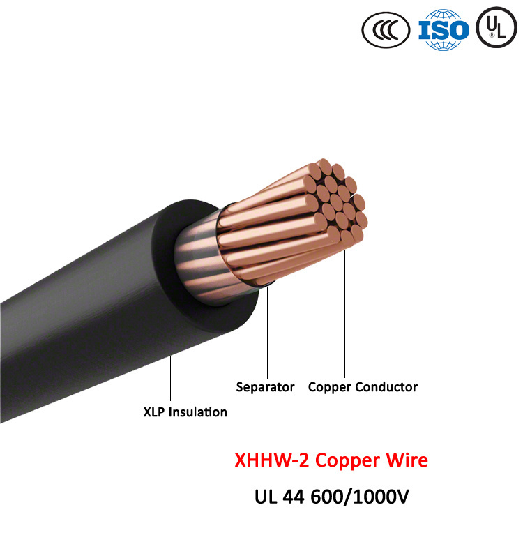  Xhhw-2, cobre/cabo com isolamento Xlp; 600/1000UL 44 V