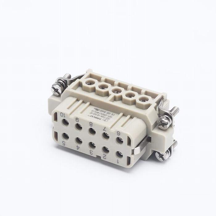 09200102812 10 Pins Female Insert Heavy Duty Connector Electric Cable Connector