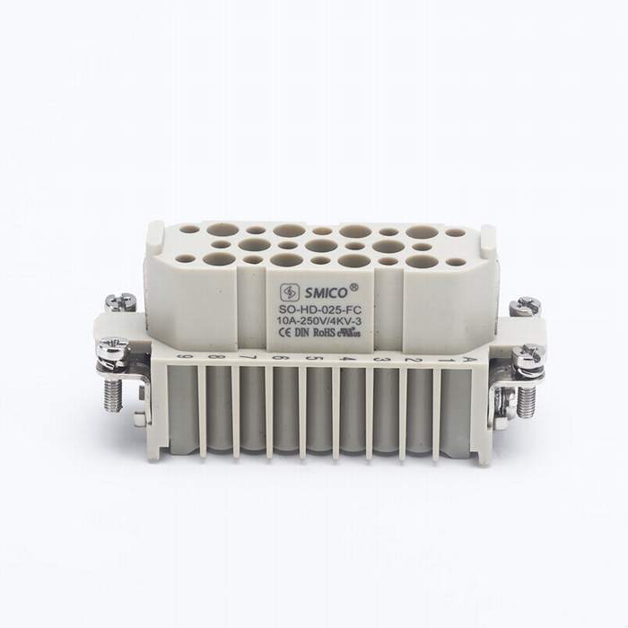 09210253101 25 Pin Heavy Duty Connector Power Electric Crimp Terminal Cable Connector Rectangular Connector Female Insert