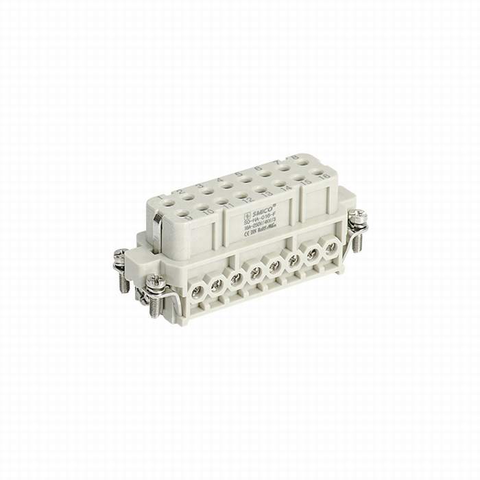 16p Male 16 AMP 240V Heavy Duty Power Connectors 16 Pin Rectangular Connector 09200162812