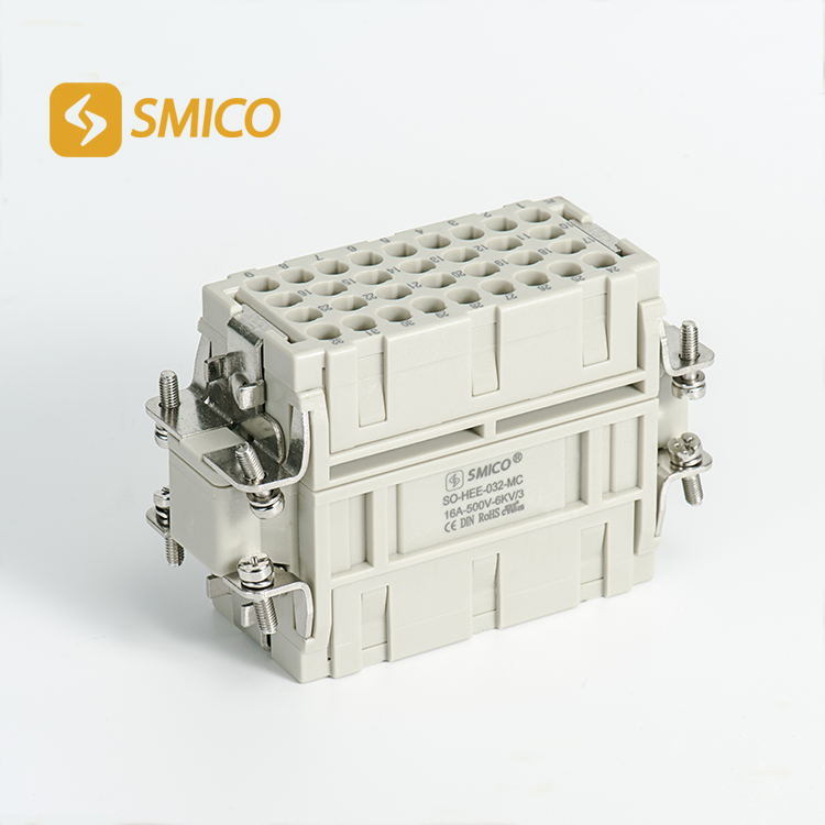 
                                 Conector de 32 pins de máquinas textiles Hee hee HDC-032 32 MC/FC Conector de servicio pesado                            