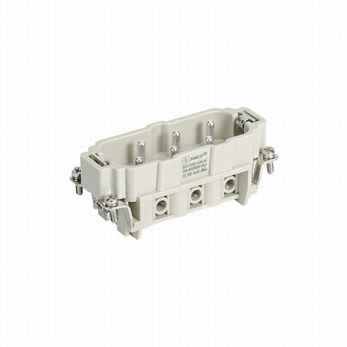 
                                 35 Ampere 6 Pin-Hochleistungsdraht-Verbinder Harting Han Sb-rechteckiger Verbinder 09310062601                            