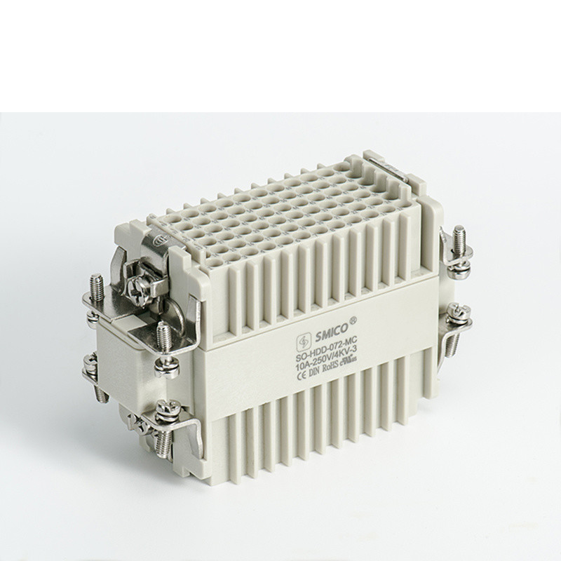  72o pino do conector de serviço pesado eléctrica rectangular com IP65 impermeável