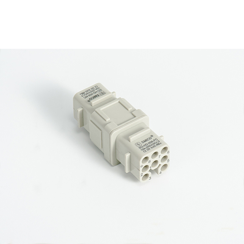 8pin Crimp Terminal Female Male Heavy Duty Connector with Crimp Contacts