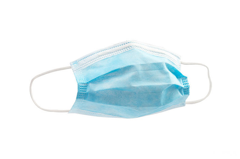 
                                 Bleu Non-Woven 3jetables ply Masque anti-poussière                            
