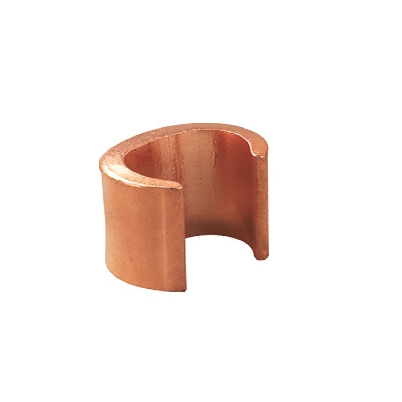C Shape Copper Crimp Connector / Copper Clamp for Earth Rod