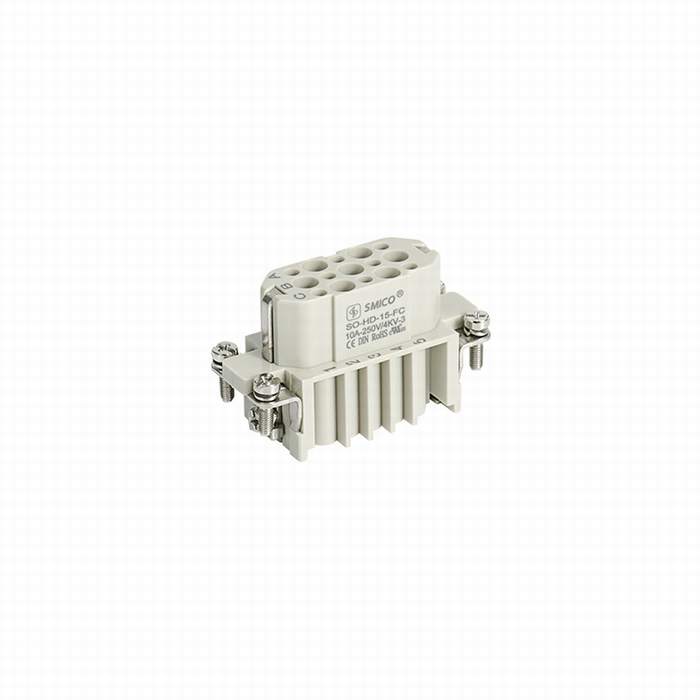 HD Series 15 Pole Heavy Duty Multi Pin Connector 10 AMP Electrical Connectors 09210153101