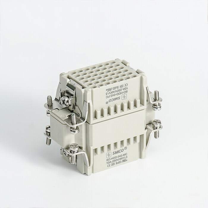 
                                 HDD-042 42 Pin 250V 10A Heavy Duty Multi Pin conector conector rectangular 09160423101                            