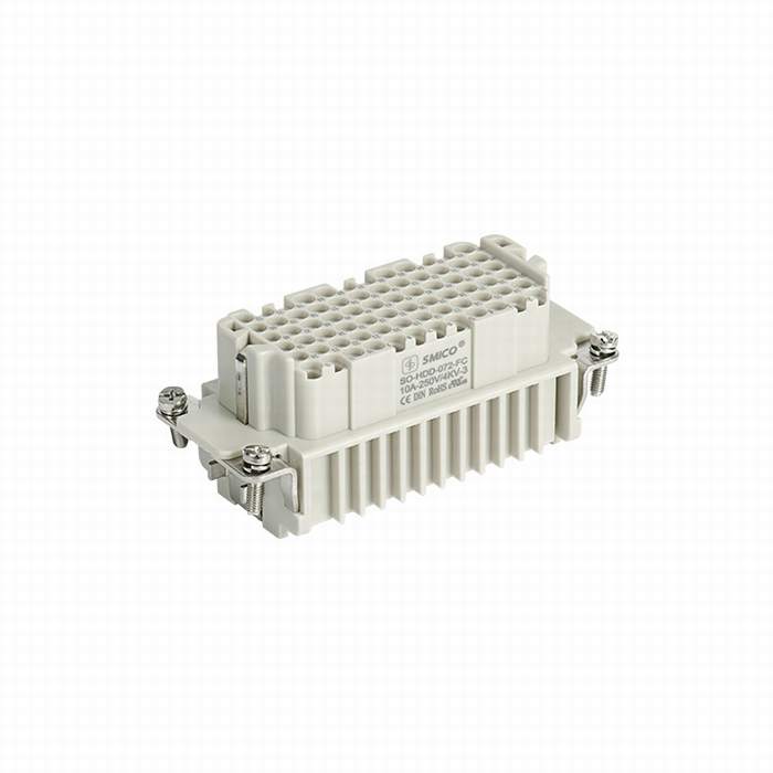 
                                 HDD 72broches 250V usage intensif connecteur multi-broches avec borne de puissance à sertir 09160723001                            