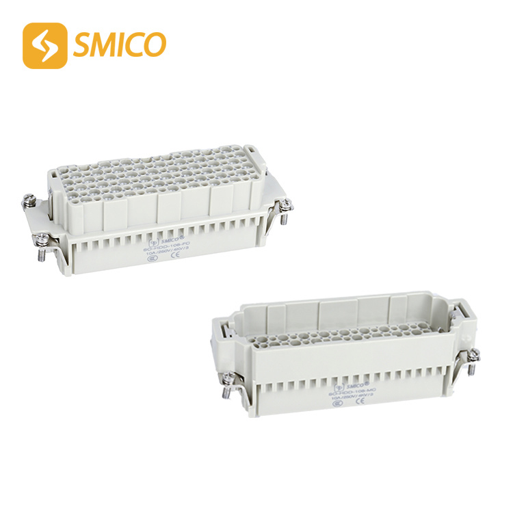 
                                 Connettore per impieghi gravosi a vite per terminali a vite serie HDD Smico HDD-108 da 0,14 a 2,5 mm 108 pin                            