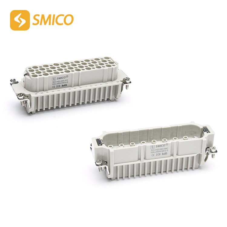 
                                 Connettore industriale per impieghi pesanti filo-Filo HD-064-Mc/FC SMICO                            