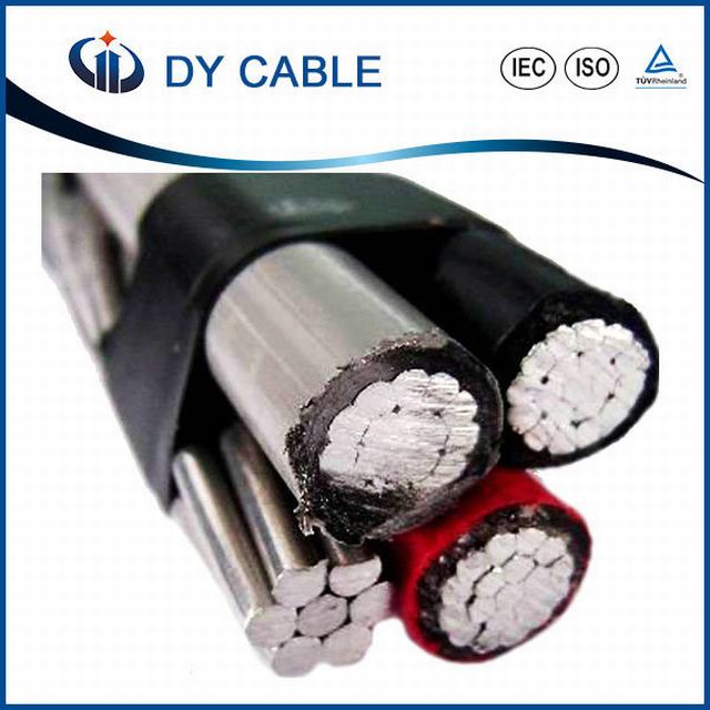  0.6/1kv Kabel van de Bundel ABC van de Leider van het aluminium de PE/XLPE Geïsoleerdeb Lucht