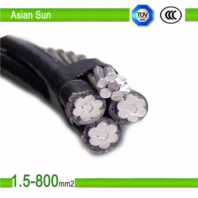 16mm2 25mm2 Aerial Bunched Cable AAC ACSR/PVC ABC Cable