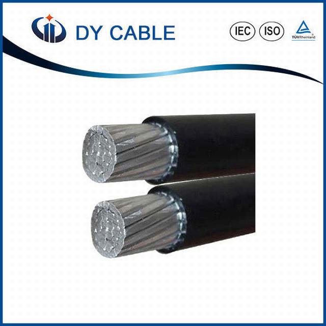 16mm2 Aluminum Duplex Service Drop Cable AAC Conductor ABC Cable