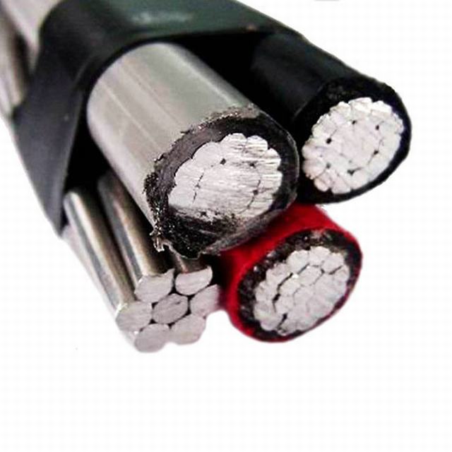  33kv couvert câble de ligne en PVC/câble isolé en polyéthylène réticulé ABC conducteur nu