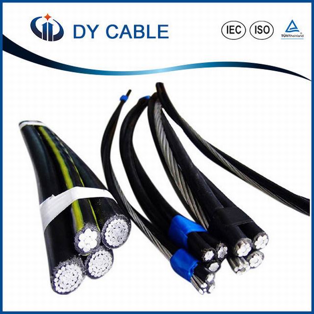  ABC-Kabel-zusammengerolltes Luftkabel. Duplexkabel, Triplex Kabel. Quadruplex Kabel